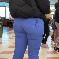 Candid sexy caked up nurse in scrubs shopping for extra cake #132 - Caked Up Nurse Scrubs VPL.mp4-2023-08-15-16h27m50s978.jpg
