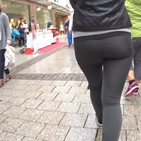 Nice leggings ass