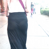 See through dress thong