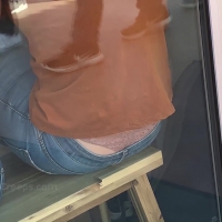 Redhead whale tail