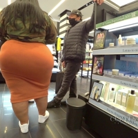 Extra thick babe in dress