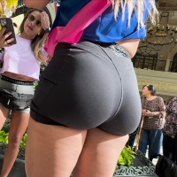 Candid babe with a sexy phat bubble in spandex shorts taking pictures with friends Bellagio Bubble - Candid Creeps.mp4-2025-08-17-12h58m59s669.jpg