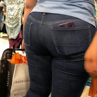 Extra wide blonde girl