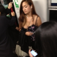 Candid Asian girl showing some cleavage on the train tumblr_o2y1tdaWcA1usr3jvo6_500.jpg