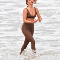 Julianne Hough wet in sports bra and leggings at Venice Beach with hard nipples 12.jpg