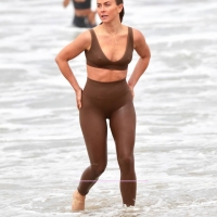 Julianne Hough wet in sports bra and leggings at Venice Beach with hard nipples 13.jpg