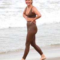 Julianne Hough wet in sports bra and leggings at Venice Beach with hard nipples 14.jpg