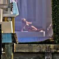 Shakira out on a boat in a thong bikini showing her great booty 1.jpg