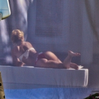 Shakira out on a boat in a thong bikini showing her great booty 10.jpg