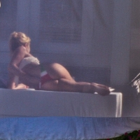 Shakira out on a boat in a thong bikini showing her great booty 15.jpg