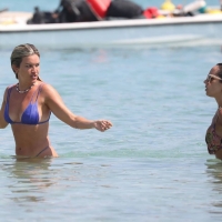 Ashley Roberts with Janette Manrara in bikinis at a Beach in Mykonos, Greece 34.jpg
