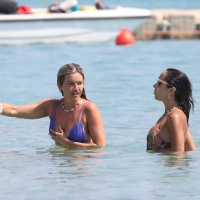 Ashley Roberts with Janette Manrara in bikinis at a Beach in Mykonos, Greece 52.jpg