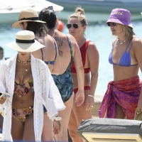Ashley Roberts with Janette Manrara in bikinis at a Beach in Mykonos, Greece 69.jpg