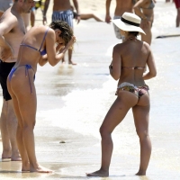 Ashley Roberts with Janette Manrara in bikinis at a Beach in Mykonos, Greece 89.jpg