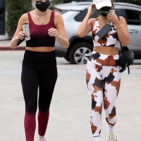 Vanessa Hudgens in cow-print crop top and leggings with GG Magree in Los Angeles vanessa-hudgens-sports-cow-print-crop-top-and-leggings-as-she-hits-the-gym-with-bff-gg-magree-in-los-angeles-180821_1.jpg