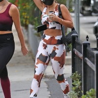 Vanessa Hudgens in cow-print crop top and leggings with GG Magree in Los Angeles vanessa-hudgens-sports-cow-print-crop-top-and-leggings-as-she-hits-the-gym-with-bff-gg-magree-in-los-angeles-180821_9.jpg