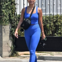 Vanessa Hudgens in blue leggings with GG Magree out for a workout at Dogpound in West Hollywood 38.jpg