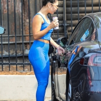 Vanessa Hudgens in blue leggings with GG Magree out for a workout at Dogpound in West Hollywood 52.jpg