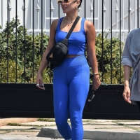 Vanessa Hudgens in blue leggings with GG Magree out for a workout at Dogpound in West Hollywood 54.jpg