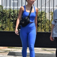 Vanessa Hudgens in blue leggings with GG Magree out for a workout at Dogpound in West Hollywood 56.jpg