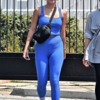 Vanessa Hudgens in blue leggings with GG Magree out for a workout at Dogpound in West Hollywood 69.jpg