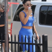 Vanessa Hudgens in blue leggings with GG Magree out for a workout at Dogpound in West Hollywood 74.jpg