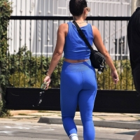 Vanessa Hudgens in blue leggings with GG Magree out for a workout at Dogpound in West Hollywood 75.jpg