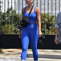 Vanessa Hudgens in blue leggings with GG Magree out for a workout at Dogpound in West Hollywood 80.jpg
