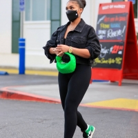 Lori Harvey grocery shopping at Bristol Farms in West Hollywood in leggings 10.jpg