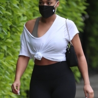 Lori Harvey candid looking sexy in leggings and a sports bra after pilates 09.jpg