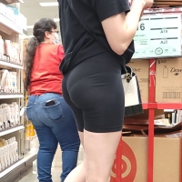 Hot ass candid babe with a great ass and panty line in spandex shorts sbdca331 - Candid creepshots front and back 029 - 0082029-082.jpg