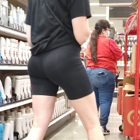 Hot ass candid babe with a great ass and panty line in spandex shorts sbdca331 - Candid creepshots front and back 029 - 0084029-084.jpg