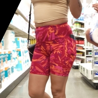 Candid milf with a nice ass in colorful spandex shorts and hard nipples sbdca331 - Candid creepshots front and back 029 - 0100029-100.jpg