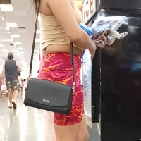 Candid milf with a nice ass in colorful spandex shorts and hard nipples sbdca331 - Candid creepshots front and back 029 - 0104029-104.jpg