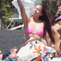 Sexy Asian on the beach