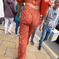 Candid sexy girl with a nice booty in orange patterned pants walking down the street Orange Flares .mp4-2024-08-20-17h21m43s416.jpg