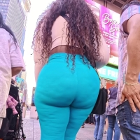 Dimpled ebony ass
