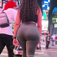 Ebony milf in grey