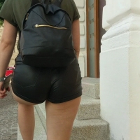 Sexy candid girls in shorts suprima - Candid shiny leather leggings 17 - 0024candid-shiny-legg_0024.jpg