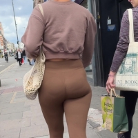 Candid lady capped again with a sexy jiggly booty in tight brown leggings (part 2) GC41-2025-08-22-10h51m05s370.jpg