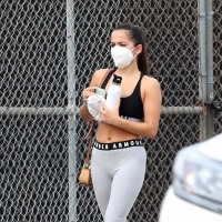 Isabela Merced leaving the gym in LA in grey leggings 05.jpg