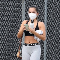 Isabela Merced leaving the gym in LA in grey leggings 08.jpg