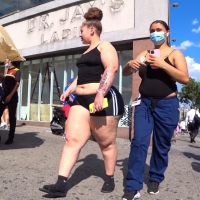 Chunky spandex booty
