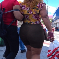 Big booty and tiny thong
