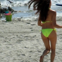 Bright bikini booty