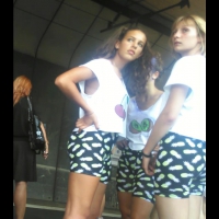 Pineapple shorts booty
