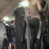 Athletic bubble butt