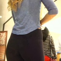 Sexy blonde booty