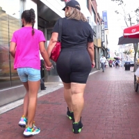 Milf in see through spandex