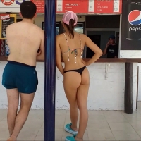 Petite babe with a sweet ass